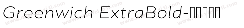Greenwich ExtraBold字体转换